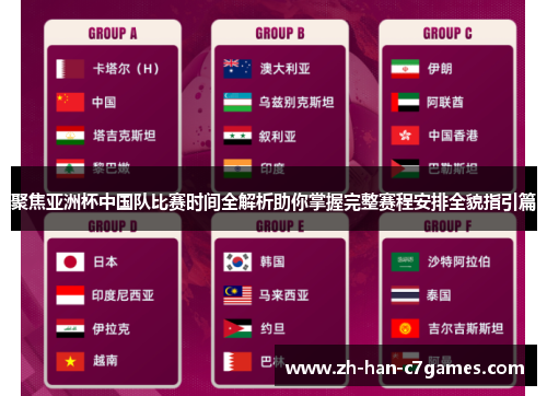 聚焦亚洲杯中国队比赛时间全解析助你掌握完整赛程安排全貌指引篇